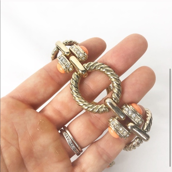 Banana Republic Gold Peach Bracelet & Earring Set - Picture 4 of 5